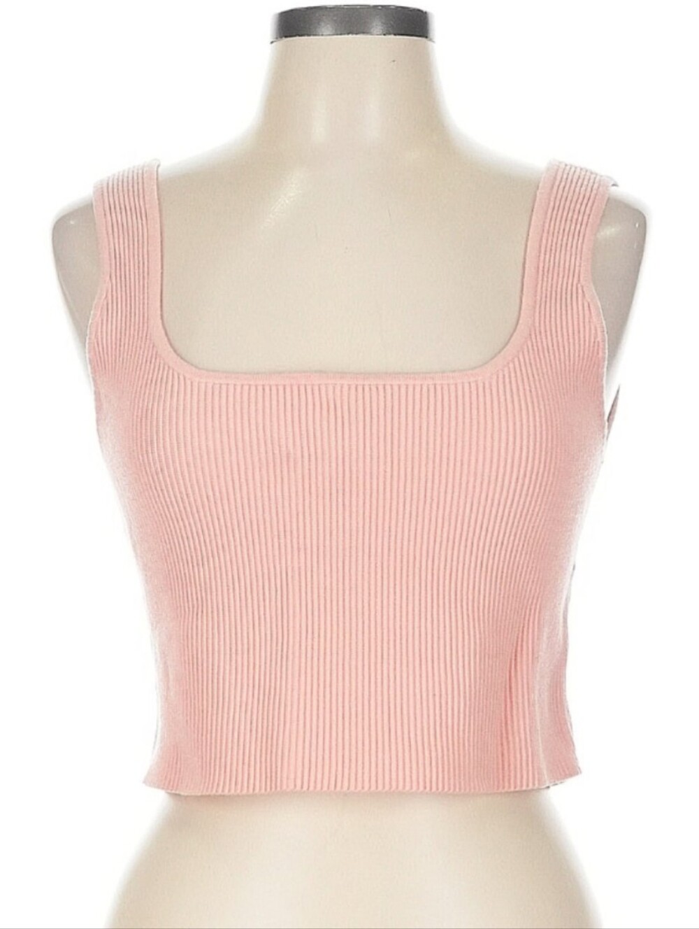 Abound Reversible Rib Crop Sweater Tank Size: L